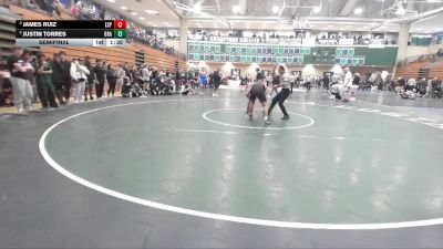 144 lbs Semifinal - Justin Torres, Brawley vs James Ruiz, Esperanza