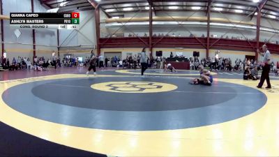 115 lbs Cons. Round 2 - Ashlyn Masters, Pryor HS vs Gianna Cafeo, Canon-McMillan