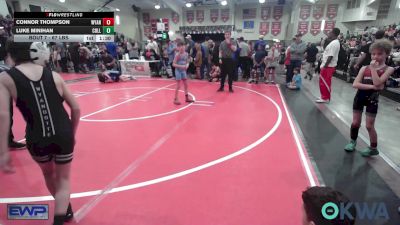 67 lbs Round Of 16 - Connor Thompson, Wyandotte Youth Wrestling vs Luke Minihan, Collinsville Cardinal Youth Wrestling