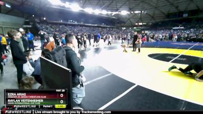 38-40 lbs 1st Place Match - Ezra Arias, Hoquiam Jr. Grizzly Wrestling Club vs Raylan Veitenheimer, Askeo International Mat Club