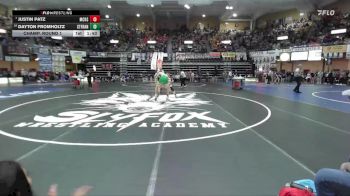 150 lbs Champ. Round 1 - Justin Patz, McLouth Hs vs Dayton Fromholtz, St. Francis Hs