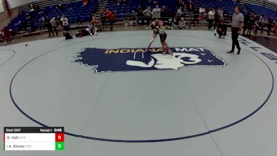 12U Girls - 87 lbs Cons. Semis - Brooklynn Holt, Marshfield Youth Wrestling vs Audrina Storey, Valparaiso Wrestling Club