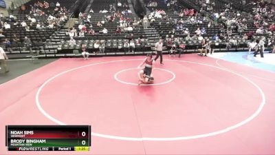 147 lbs Cons. Round 1 - Noah Sims, Viewmont vs Brody Bingham, Mountain View