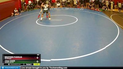 120 lbs Quarterfinal - Brayden Fudolig, Silverado vs Cole Baer, Spring Valley