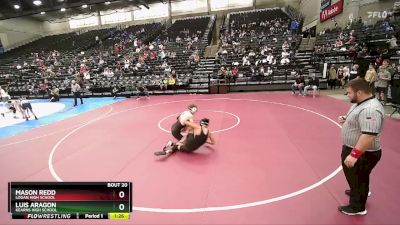 141 lbs Champ. Round 1 - Luis Aragon, Kearns High School vs Mason Redd, Logan High School