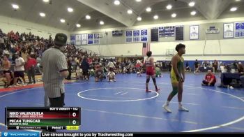 152 lbs Champ. Round 2 - Micah Tungcab, Murrieta Mesa vs Niko Valenzuela, Redondo Union Wrestling
