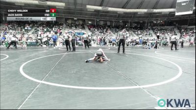58 lbs Round Of 16 - Chevy Welden, Raw Wrestling Club vs Jack Davis, Verdigris Youth Wrestling