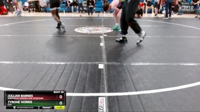 143 lbs Semifinal - Jullian Barnes, Northeast Georgia Mat Monstars vs Tyrone Norris, C2X