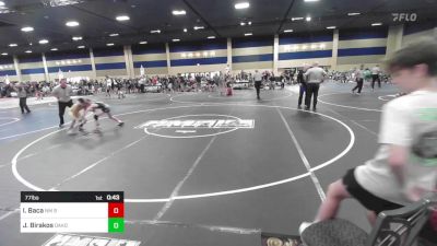 77 lbs Consolation - Isaiah Baca, NM BadBoyz vs Jayse Birakos, Oakdale WC