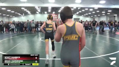 98 lbs Cons. Semi - Brock Zakrzewski, Rangers Wrestling Club vs Wyatt Manbeck, Noke Wrestling RTC