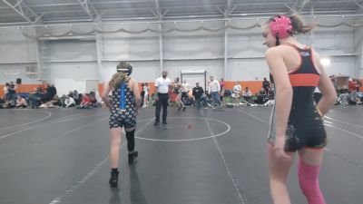 118 lbs Round 3 (6 Team) - McKenzie Hodak, PA West Black vs Zoe Warner, PA West Yellow
