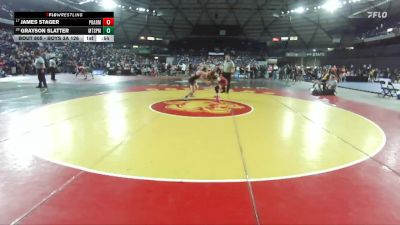 Boys 3A 126 lbs Cons. Round 5 - James Stager, Prairie vs Grayson Slatter, Mt. Spokane