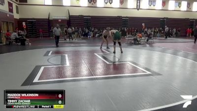 JV-38 lbs 1st Place Match - Timmy Zachar, Cedar Rapids Kennedy vs Maddox Wilkinson, Cedar Falls