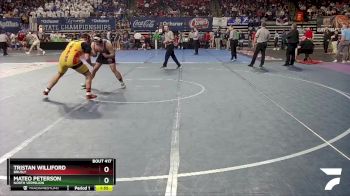 D 2 215 lbs Semifinal - Tristan Williford, Brusly vs Mateo Peterson, North Vermilion