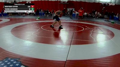 138 lbs Quarters & Wb (16 Team) - Taven Johnson, Reedsburg vs Braysen Coyer, Long Prairie Grey Eagle-Browerville Wolves