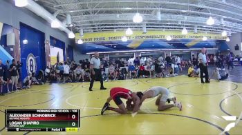 106 lbs Cons. Round 4 - Alexander Schnobrick, Olympic Heights vs Logan Shapiro, Cypress Bay