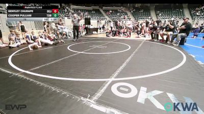 75 lbs Rr Rnd 1 - Bentley Churape, Oklahoma Strong-Blue 9U vs Cooper PULLIAM, Team Tulsa RED