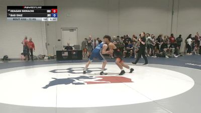 72 kg Cons. Sub-rd Of 16 - Keagan Sieracki, Spartan Mat Club vs Bas Diaz, Jackrabbit Wrestling Club
