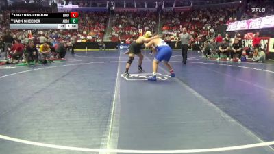 1A-285 lbs Cons. Round 3 - Cozyn Rozeboom, Boyden-Hull/Rock Valley vs Jack Sheeder, AC/GC