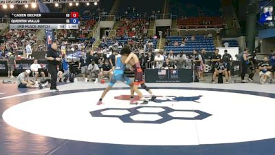 106 lbs 3rd Place Match - Casen Becker, Colorado vs Quentin Walls, California