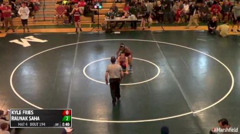 126 Consi of 16 #1 - Raunak Saha, Sharon vs Kyle Fries, Silver Lake