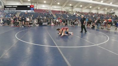 145 lbs 1st Place Match - Gianna Lopez, Titan Mercury vs Rubie Chavez