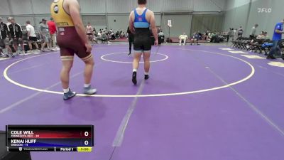 285 lbs Round 2 (8 Team) - Cole Will, Minnesota Red vs Kenai Huff, Oregon