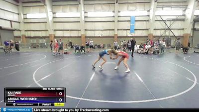 126 lbs 2nd Place Match - Kai Pare, Nevada vs Abigail Worhatch, Alaska