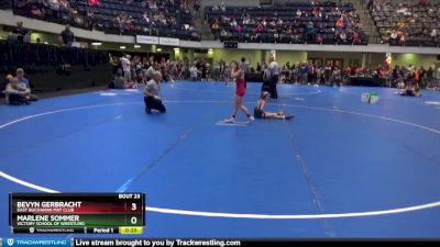 70 lbs Quarterfinal - Kinley Pederson, Summit Wrestling Academy vs Evelynn Burgess, Chippewa Elite