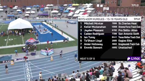 Youth Boys' 400m Hurdles Championship, Finals 5 - Age 15-16