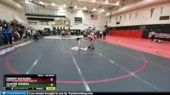 120 Boys Cons. Round 3 - Johnny Escalera, Northglenn Youth Wrestling Clu vs Hunter Waneka, Erie Tigers