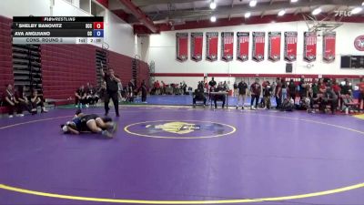 124 lbs Cons. Round 3 - Ava Anguiano, Cerritos College vs Shelby Banovitz, Sacramento City College
