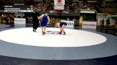 Junior Girls - 155 lbs Champ. Round 1 - Kylie Johnson vs Kayla Zeidler, Petaluma Wrestling Club