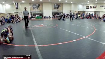 80 lbs Round 2 - Maddison Skelton-Allen, Indiana vs Achaiah McCue, Beast Mode Wrestling Club