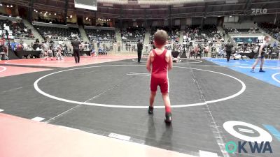 36 lbs Semifinal - Kase Zappone, Barnsdall Youth Wrestling vs Jackson Gregory, Tulsa Blue T Panthers