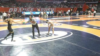 3A 138 lbs Semifinal - Nadeem Haleem, Tinley Park (Andrew) vs Zach Stewart, Aurora (Marmion Academy)