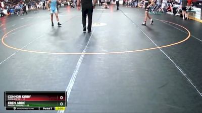 125 lbs Cons. Round 3 - Eben Abdo, Massas Maniacs vs Connor Kirby, Cavalier WC