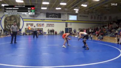 126 lbs 1st Place Match - Mason Shirk, Wilton vs Jayden Steapp, Solon