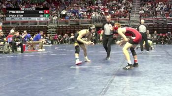1A-144 lbs Quarterfinal - Dylan Stein, Lenox vs Ryan Groom, North Mahaska