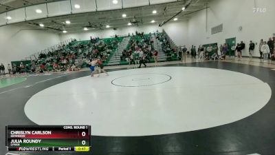 105 lbs Cons. Round 1 - Julia Roundy, Lyman vs Chrislyn Carlson, Kemmerer