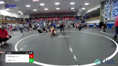 100 lbs Rr Rnd 4 - Cam Whitnah, Harrah Little League Wrestling vs Joe Hinz, Weatherford Youth Wrestling