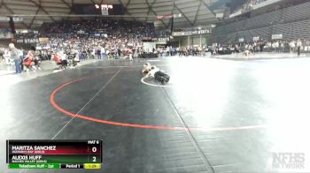 Girls 1B/2B/1A/2A 105 Quarterfinal - Maritza Sanchez, Hudson`s Bay (Girls) vs Alexis Huff, Naches Valley (Girls)