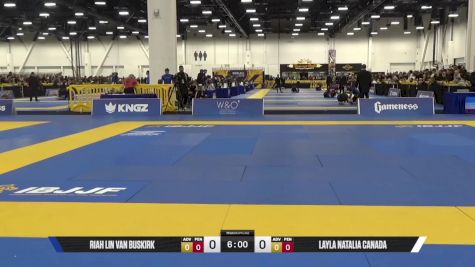 RIAH LIN VAN BUSKIRK vs LAYLA NATALIA CANADA 2025 World IBJJF Jiu-Jitsu No-Gi Championship