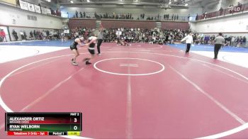 120 lbs Champ. Round 2 - Alexander Ortiz, Boulder Creek vs Ryan Welborn, Coconino