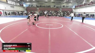 120 lbs Champ. Round 2 - Alexander Ortiz, Boulder Creek vs Ryan Welborn, Coconino