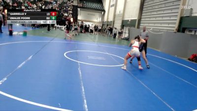 128-135 lbs Quarterfinal - Gabrielle V, Lexington vs Emalee Poore, Hastings