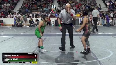 110 lbs Champ. Round 1 - Malakai Reyes, Derby vs Gavriel Benitez, Garden City