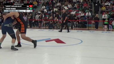 190 lbs Quarterfinal - Jesus Nunez, Cheyenne vs Lucky Laolagi-Aloy, Chaparral