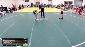 133 lbs Round 1 (4 Team) - Aaren Kulas, Caledonia-Houston vs Braden Johnson, Cumberland