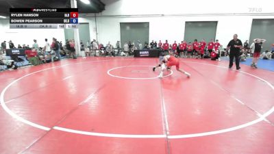 132 lbs Rylen Hanson, Iowa Blue vs Bowen Pearson, Oklahoma Red